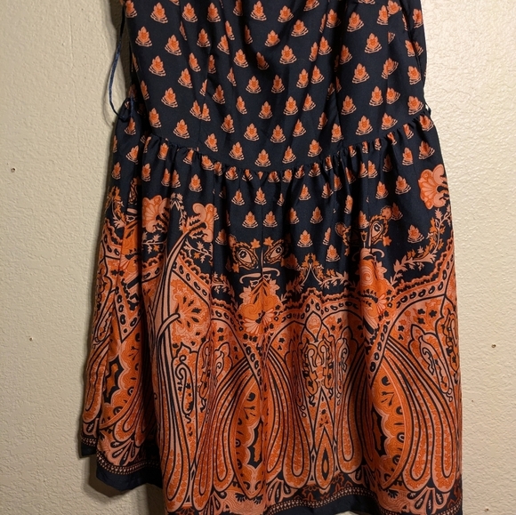 ultra Pink Navy and Orange Sleeveless Dress Size Xl Pre-owned - Picture 3 of 7